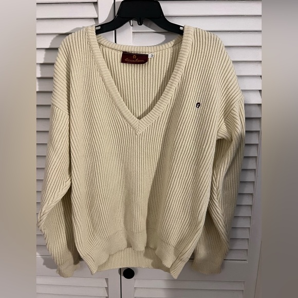 Union tag vintage Eitenne Aigner 100% Orlon Mens or Women’s Sweater Large - Picture 1 of 7